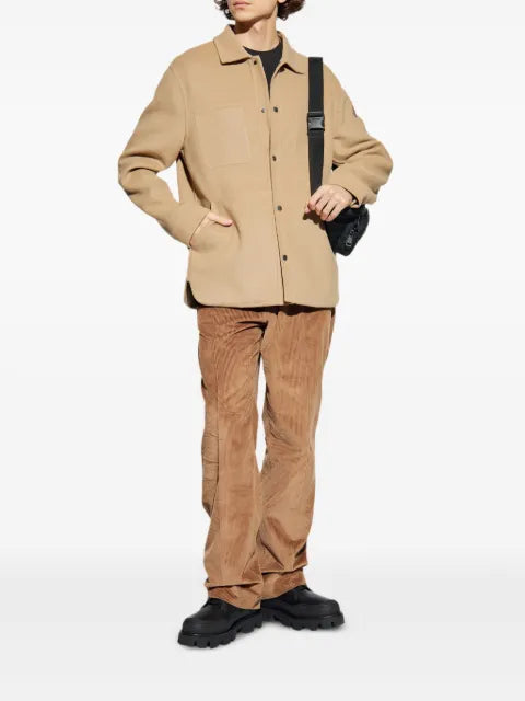 Moncler Tagnit leather-patch shirt jacket