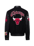 Jeff Hamilton logo-patch reversible bomber jacket