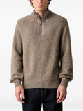 Barbour half-zip textured-knit sweater