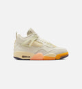 Air Jordan 4 Retro Birds of Paradise Women's Lifestyle Shoes - Coconut Milk/Metallic Gold/Bright Mango/Sundial/Black
